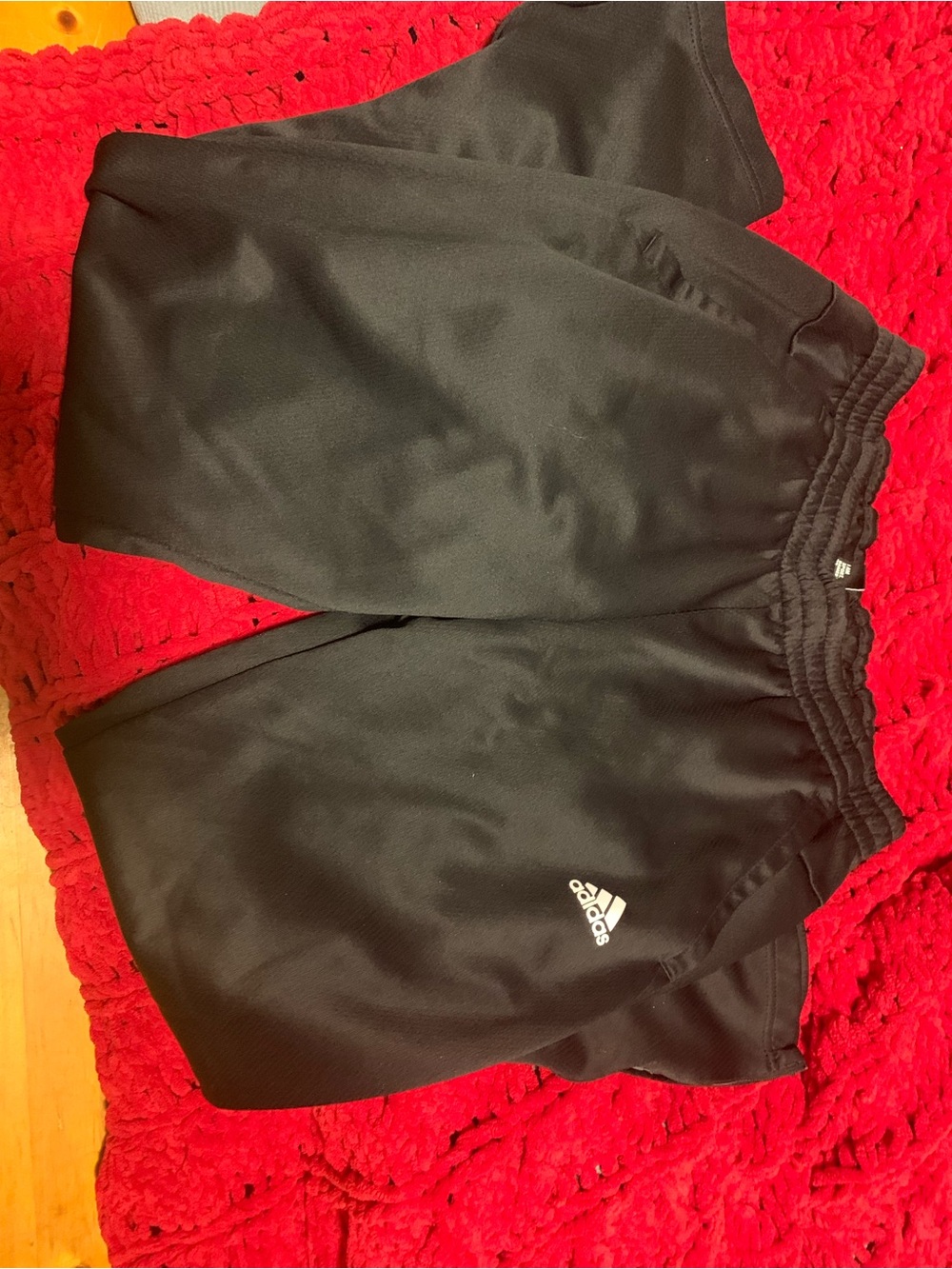 adidas Black mensAthletic pants with White Logo